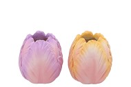 TOULON PINK/PASTEL VASE ASS P/1 11X11X12CM