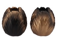 TOULON BLACK/GOLD VASE ASS P/1 21X21X24CM