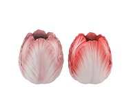 TOULON RED/PINK VASE ASS P/1 11X11X12CM