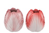 TOULON RED/PINK VASE ASS P/1 16X16X18CM