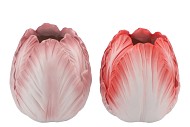 TOULON RED/PINK VASE ASS P/1 19X19X21CM NM