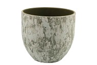LOURES DIRTY GREEN POT 24X22CM