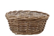 RATTAN IVY BASKET LOW 30X13CM