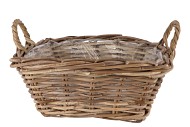 RATTAN IVY POT SQUARE 35X15CM