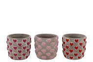 LOVE AMORE SINGLE PINK POT ASS P/1 13X13X12CM NM