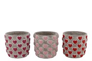 LOVE AMORE SINGLE PINK POT ASS P/1 14X14X13CM NM