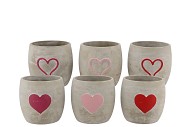 LOVE AMORE PINK POT ASS P/1 13X13X12CM NM