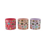 ILLUSION EYE PINK MIX CONCRETE POT 11X11X9CM