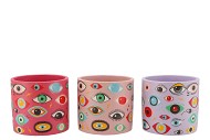 ILLUSION EYE PINK MIX CONCRETE POT 14X14X13CM
