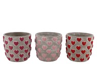 LOVE AMORE SINGLE PINK POT ASS P/1 17X17X16CM NM