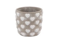 LOVE AMORE SINGLE WHITE POT ASS P/1 12X12X11CM