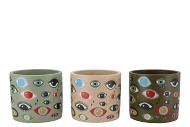 ILLUSION EYE NATURAL MIX CONCRETE POT 14X14X13CM