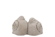 CONCRETE BIRD GREY 15X8X9CM