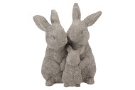 EASTER RABBIT STONE FAMILY 21X14X24CM