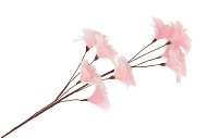 SILK FEATHER FLOWER PINK 9 OP STEEL 110CM NM