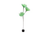 SILK FEATHER FLOWER PISTACH 3 OP VOET 45CM NM