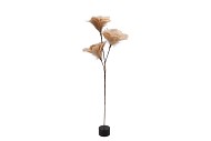 SILK FEATHER FLOWER SAND 3 OP VOET 45CM NM