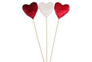 LOVE STICK HEART VELVET RED ASS P/1 50X9CM