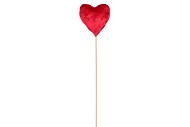 LOVE STICK HEART VELVET RED 50X9CM