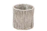 INCA WHITEWASH HOLDER GLASS 14X14CM