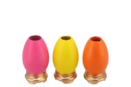 EASTER EGGCITED VASE MIX COLOR ASS P/1 5X5X10CM NM