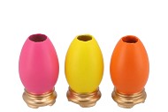 EASTER EGGCITED VASE MIX COLOR ASS P/1 6X6X12CM NM