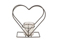METAL RACK HEART CILINDER 10X22CM