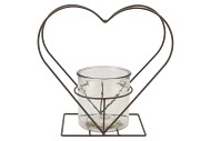 METAL RACK HEART CILINDER 10X28CM
