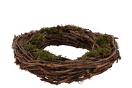 WREATH GRAPEWOOD MOS 40CM