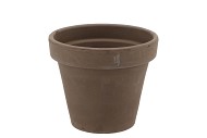 TERRA CHOCO BLOEMPOT GRIJS/TAUPE 23X19CM