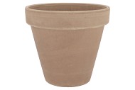 TERRA CHOCO BLOEMPOT GRIJS/TAUPE 27X23CM