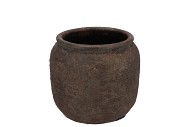 BATU GREY POT 16X14CM