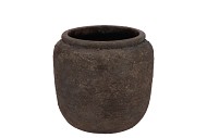 BATU GREY POT 18X16CM