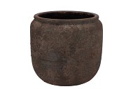 BATU GREY POT 24X21CM