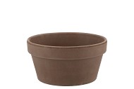 TERRA CHOCO CONICAL BOWL 17X9CM SILICONISED