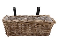 RATTAN BALCONY BASKET 43X28X19CM
