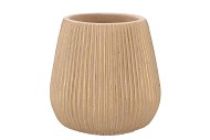 STRIPES SAND GOLD POT 16X17CM NM