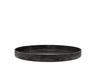 MELAMINE GREY TRAY 27X27X3CM NM