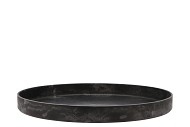 MELAMINE GREY TRAY 32X32X3CM NM
