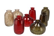 DAYAH COSY AUTUMN GLASS BOTTLE S/3 7X11CM