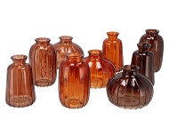 DAYAH EARTHY TERRA GLASS BOTTLE S/3 7X11CM