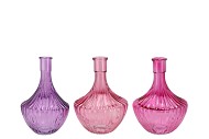 DAYAH PRETTY PINK GLASS VASE 17X24CM