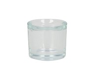 GLASS HEAVY T-LIGHT 6,5CM