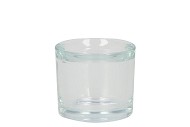 GLASS HEAVY T-LIGHT 6,5CM