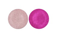MELAMINE SHINE FUCHSIA/PINK PLATE ROUND ASS 28X28X2CM