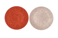 MELAMINE SHINE ROSE/COPPER PLATE ROUND ASS 33X33X2CM