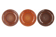 DAYAH EARTHY TERRA GLASS PLATE 32,5X2,5CM ASS P/1