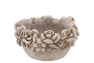 CONCRETE SAINT ANTIQUE FLOWER BOWL ROUND 22X22X12CM