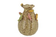 BIRD VASE CAT EYE GREEN 18X18X28CM