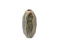 JADA GREEN ROCK VASE ACTIVE GLAZE 15X30CM